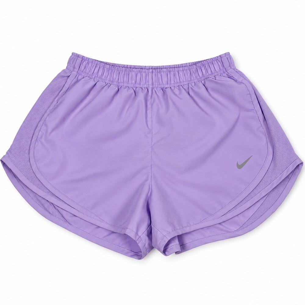 Nike Womens Dri-FIT Tempo Running Shorts Purple Mesh Panels Size M